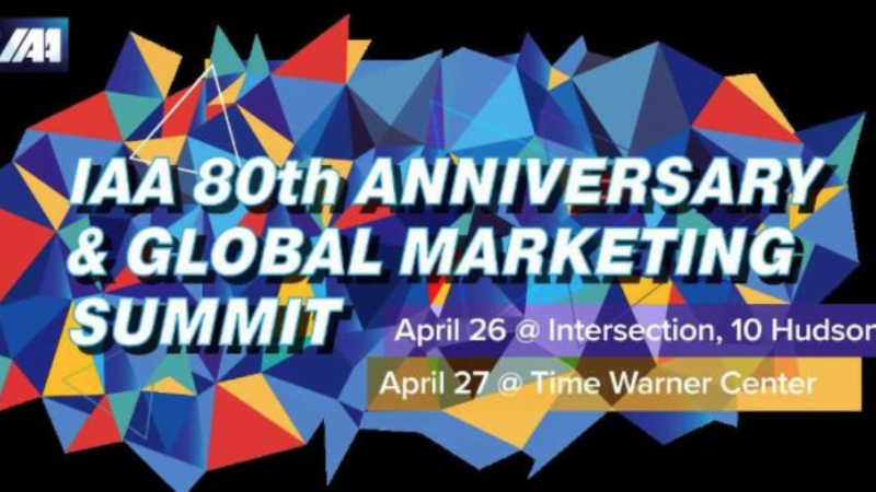 April 2018: IAA 80th Anniversary and Global Marketing Summit