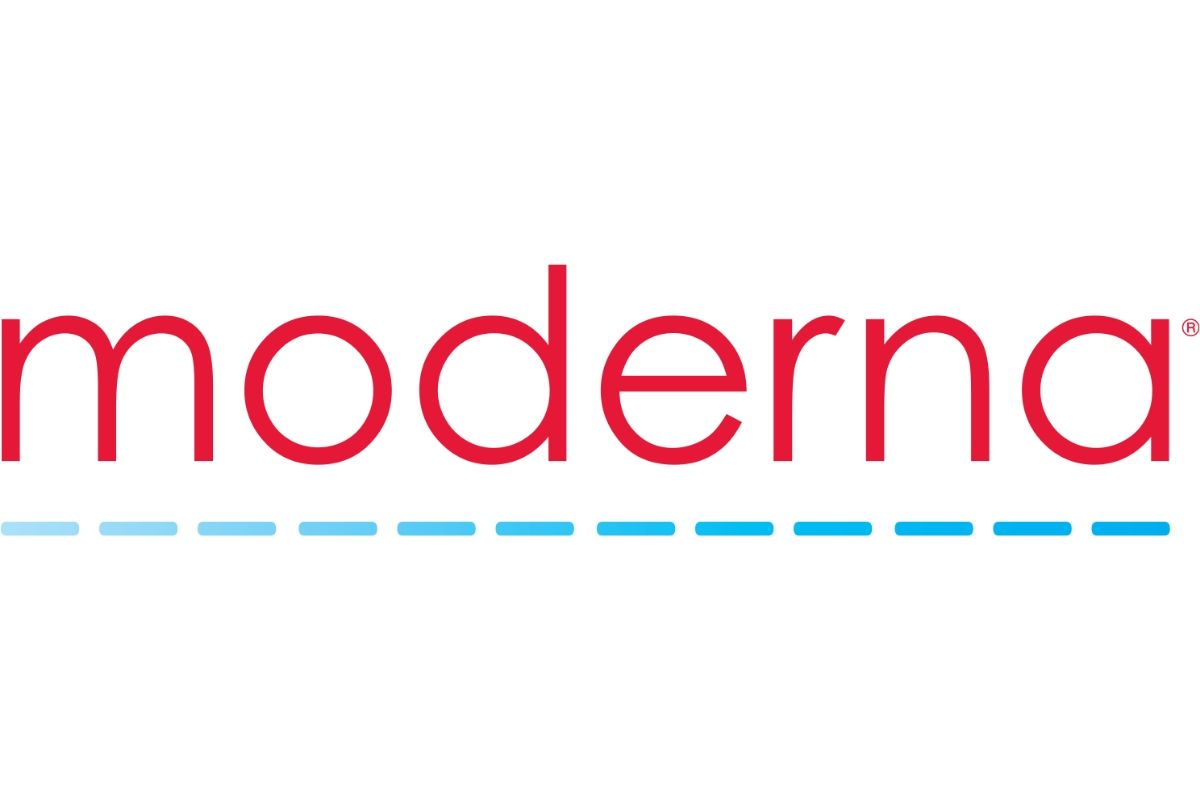 Moderna logo at the left before Aqilliz